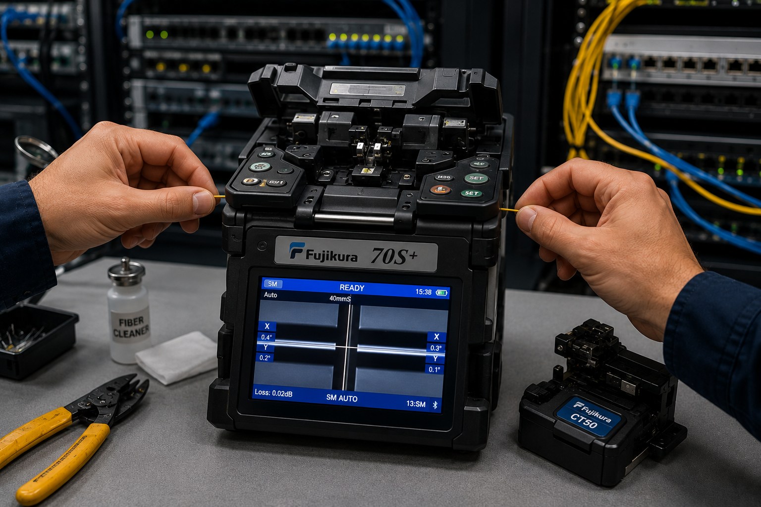 Fusion splicing fibre