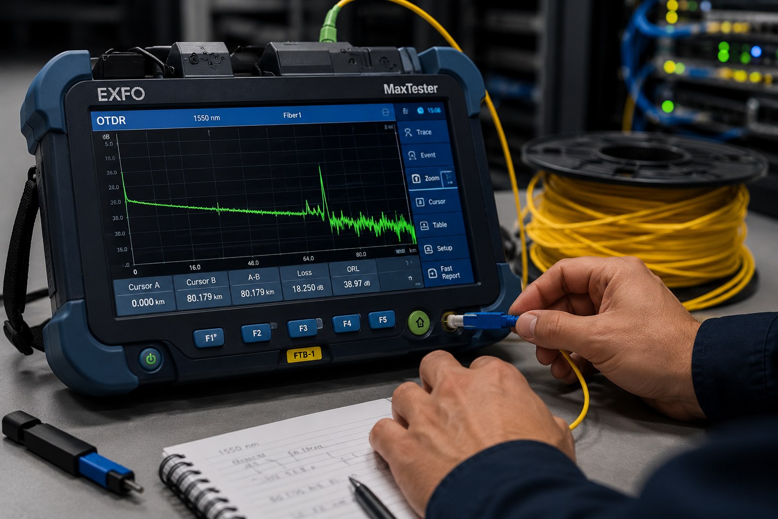 OTDR fibre certification
